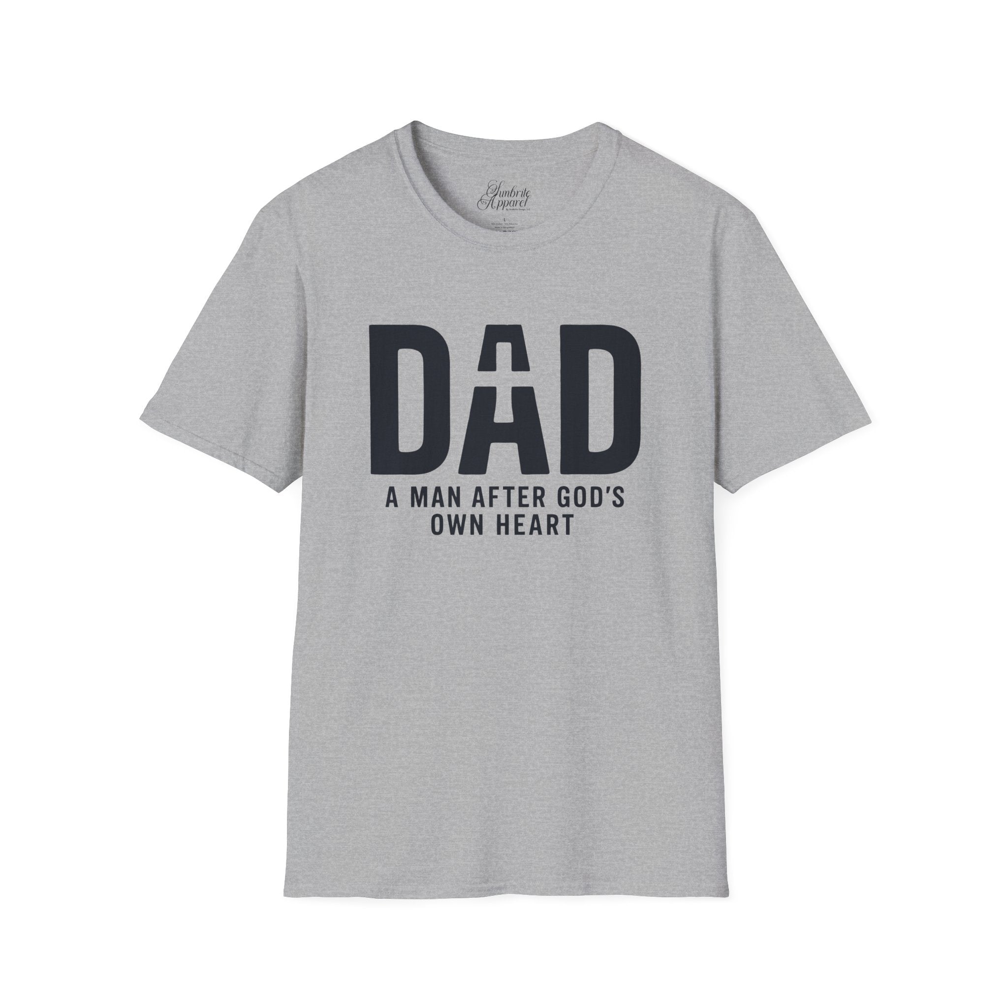 DAD A Man After God's Own Heart Unisex Softstyle T-Shirt