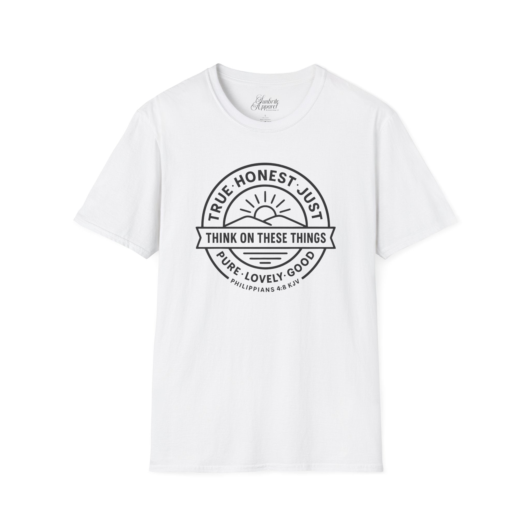 Philippians 4:8 Think on These Things Christian Unisex T-Shirt