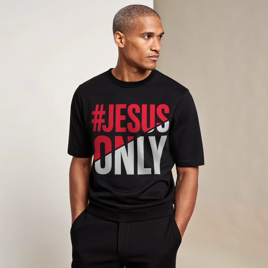 Religious Tee - #JesusOnly Unisex Jersey Short Sleeve Tee