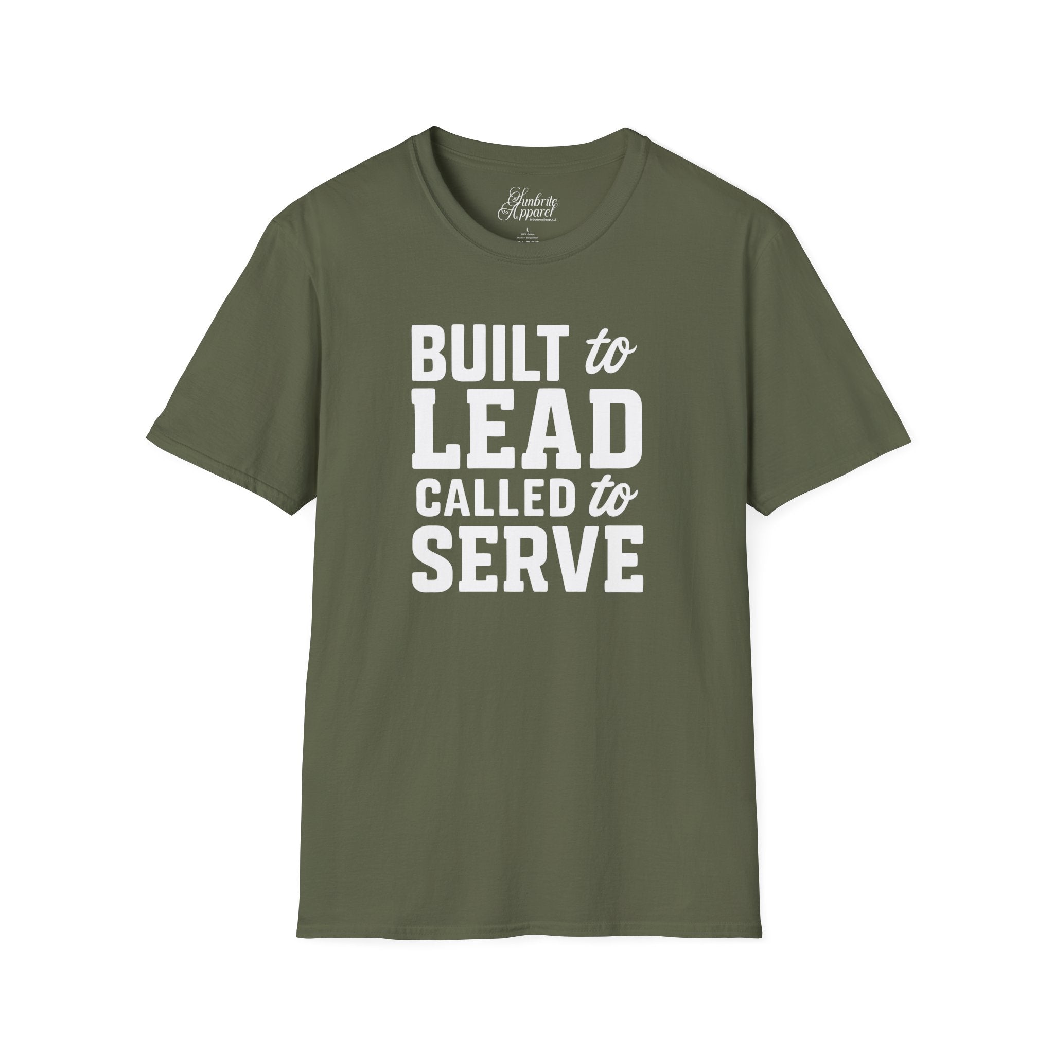 Father's Day Unisex T-Shirt - Built to Lead Called to Serve Design