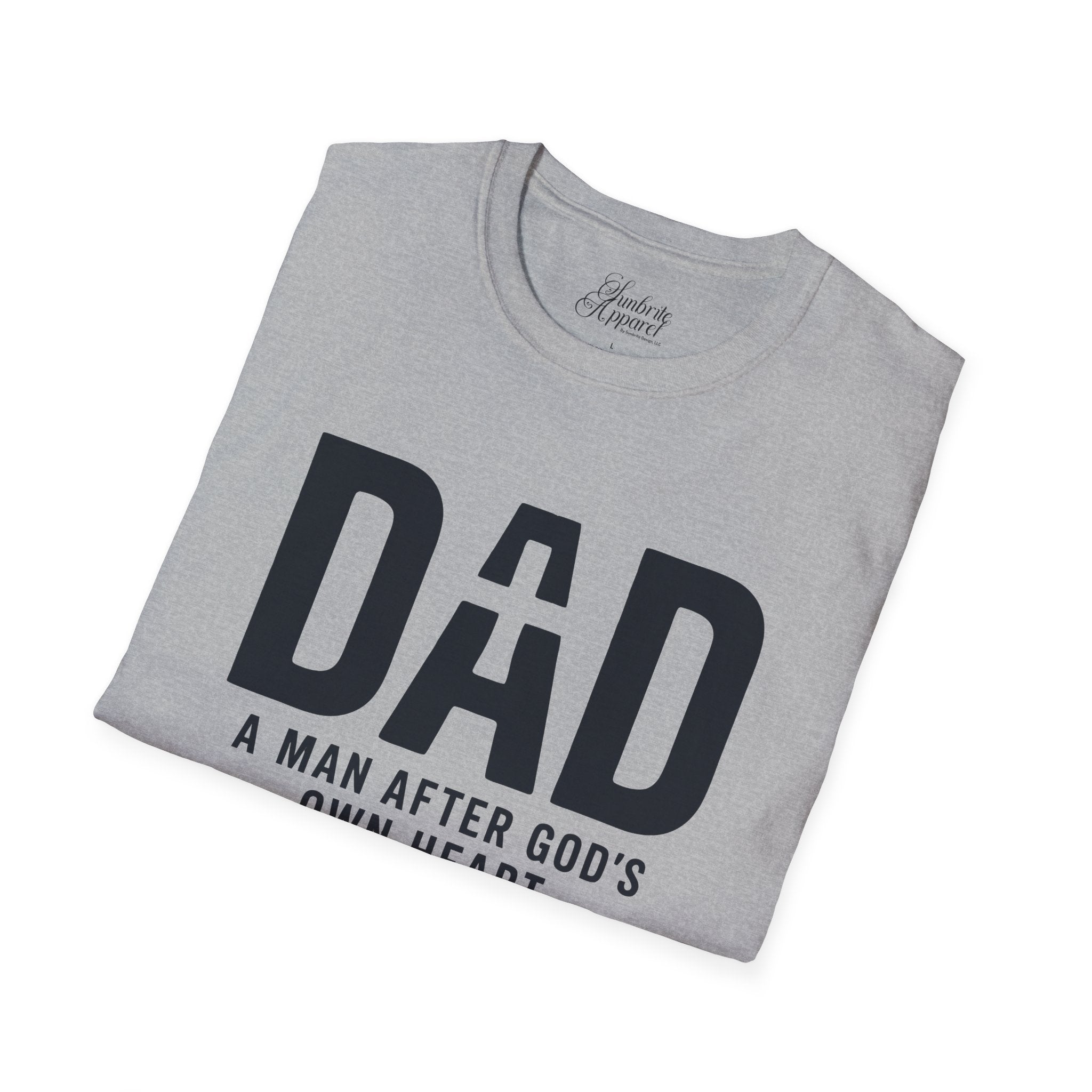 DAD A Man After God's Own Heart Unisex Softstyle T-Shirt