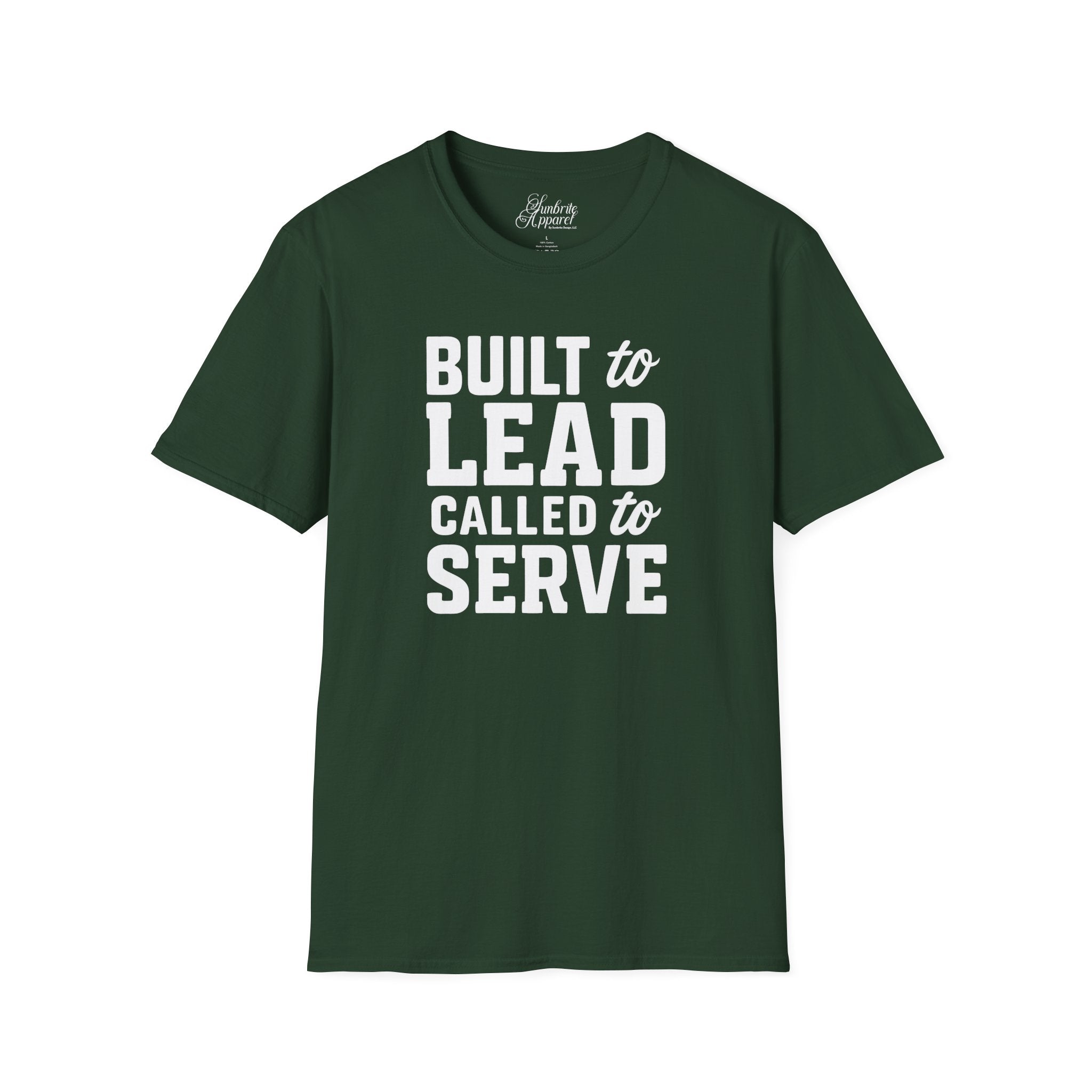 Father's Day Unisex T-Shirt - Built to Lead Called to Serve Design