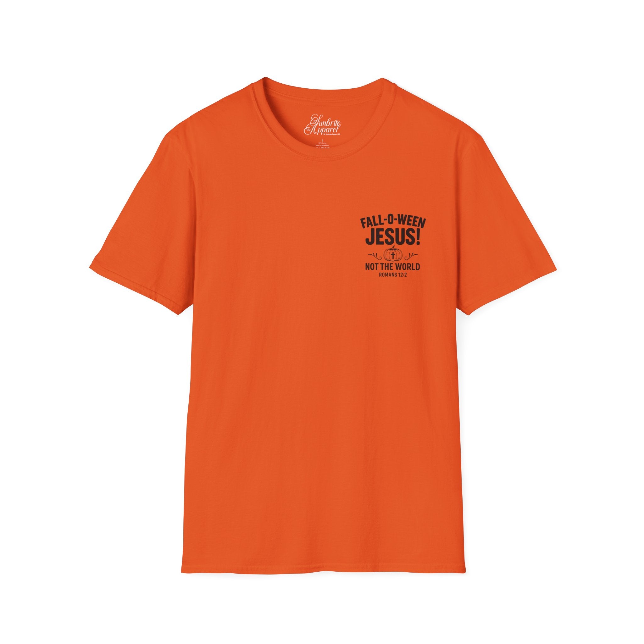 Fall-O-Ween Unisex T-Shirt - Jesus NOT the World - Fall Halloween Christian Shirt