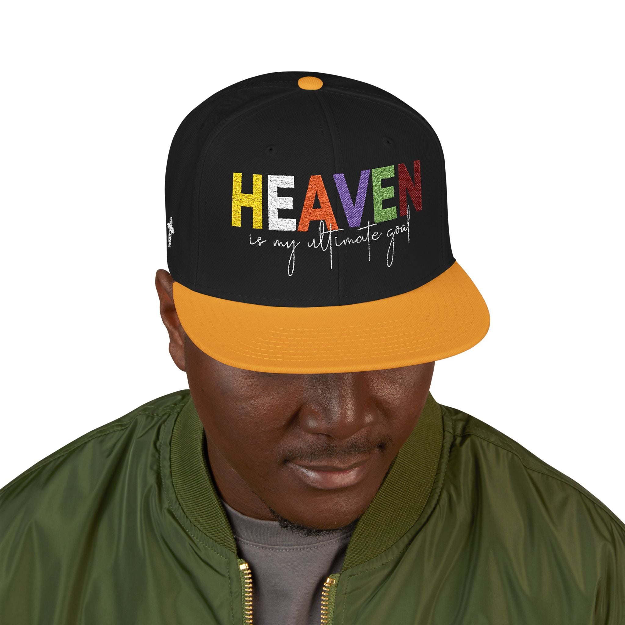 Snapback Cap Heaven is my Ultimate Goal Embroidery Hat