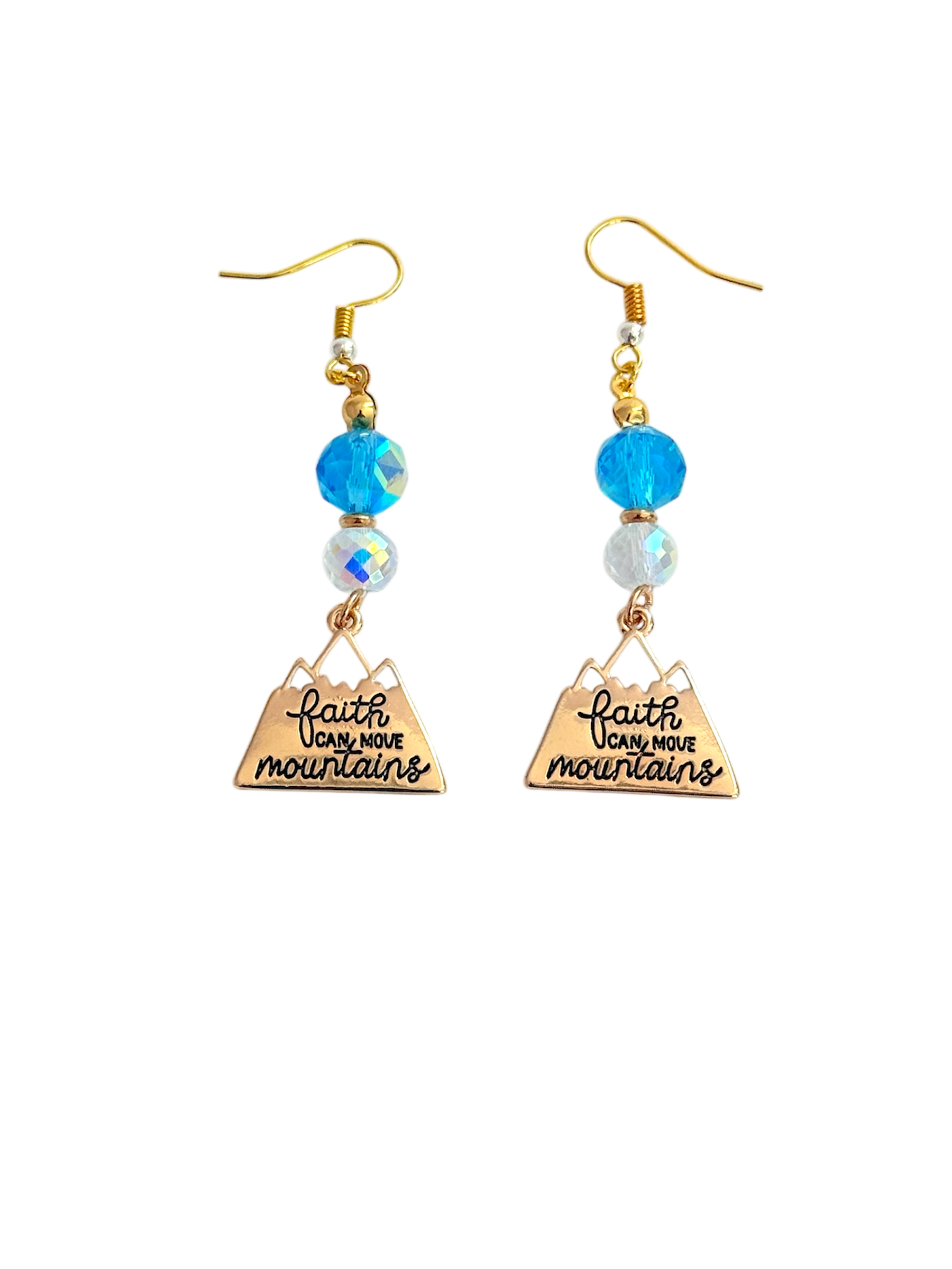 Faith Can Move Mountains Crystal Necklace & Bracelet