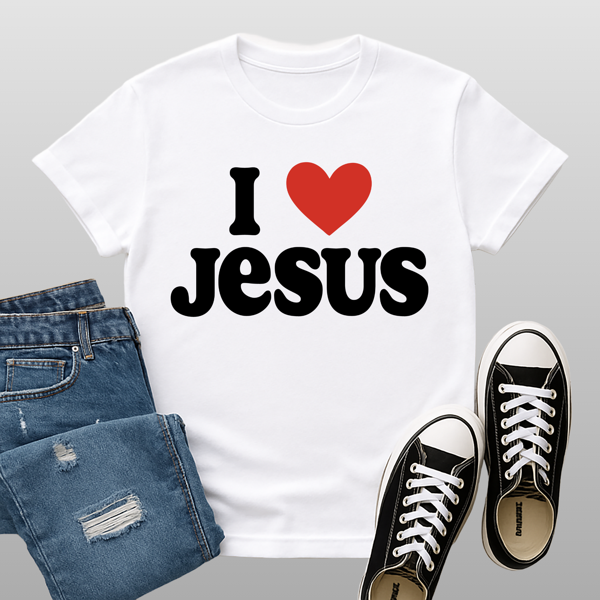 Christian T-Shirt I Love Jesus