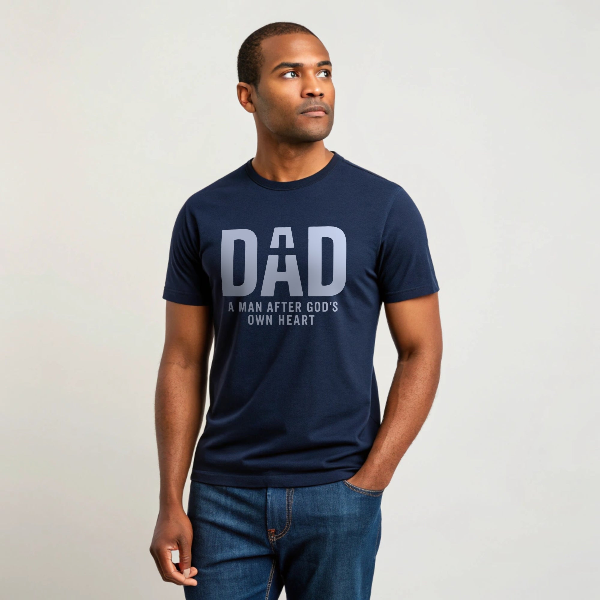 DAD A Man After God's Own Heart Unisex Softstyle T-Shirt