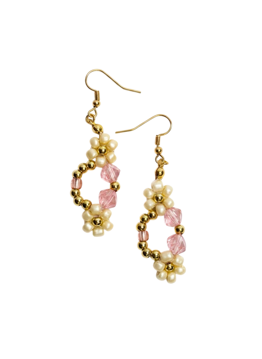 Rosy Bloom Earrings
