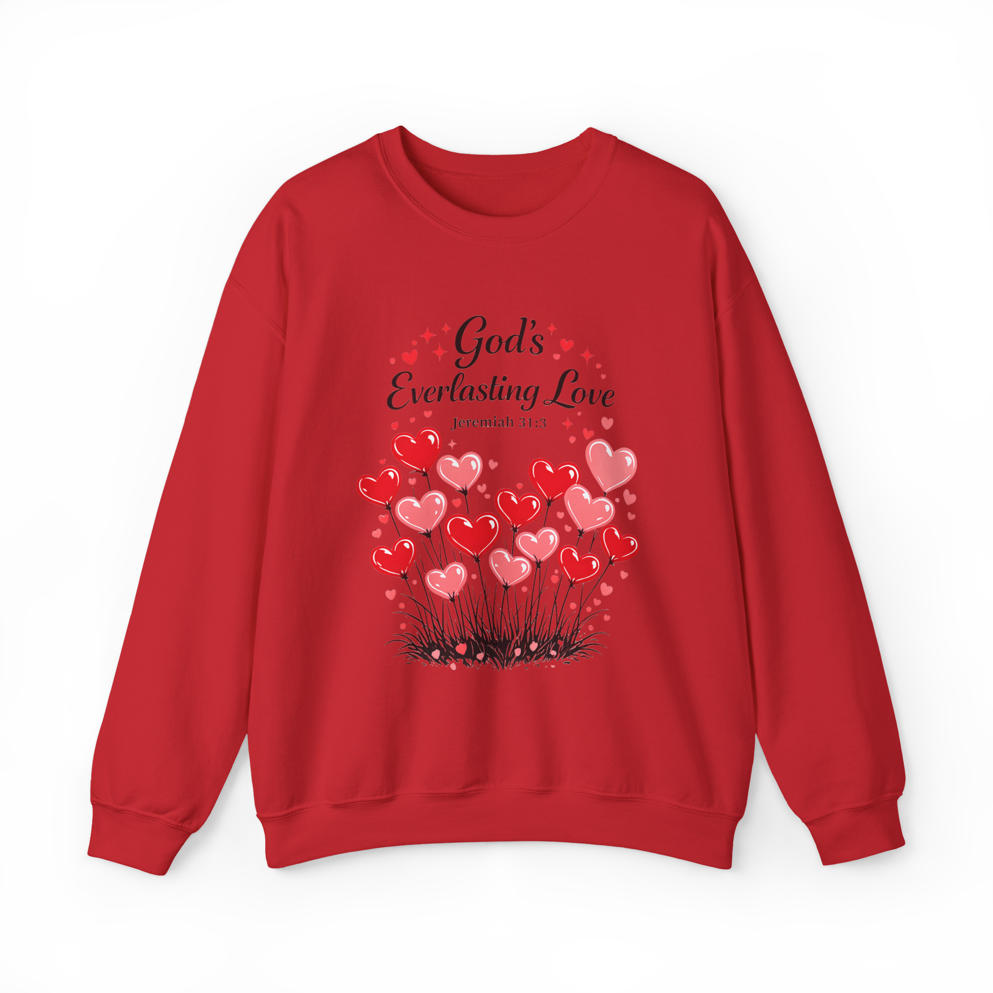 God’s Everlasting Love Crewneck Sweatshirt – Jeremiah 31:3