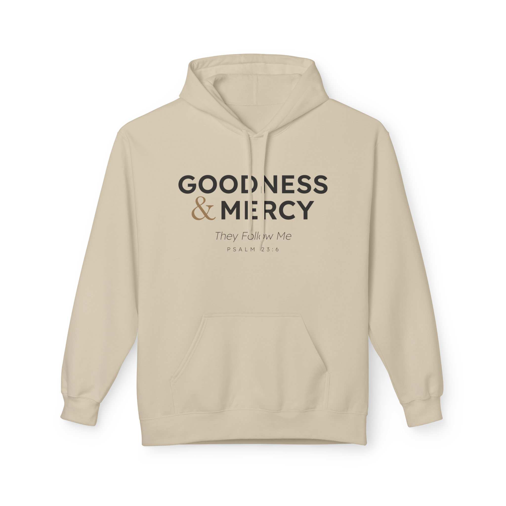 Goodness & Mercy Hoodie – Psalm 23:6 (Scripture Back Edition)
