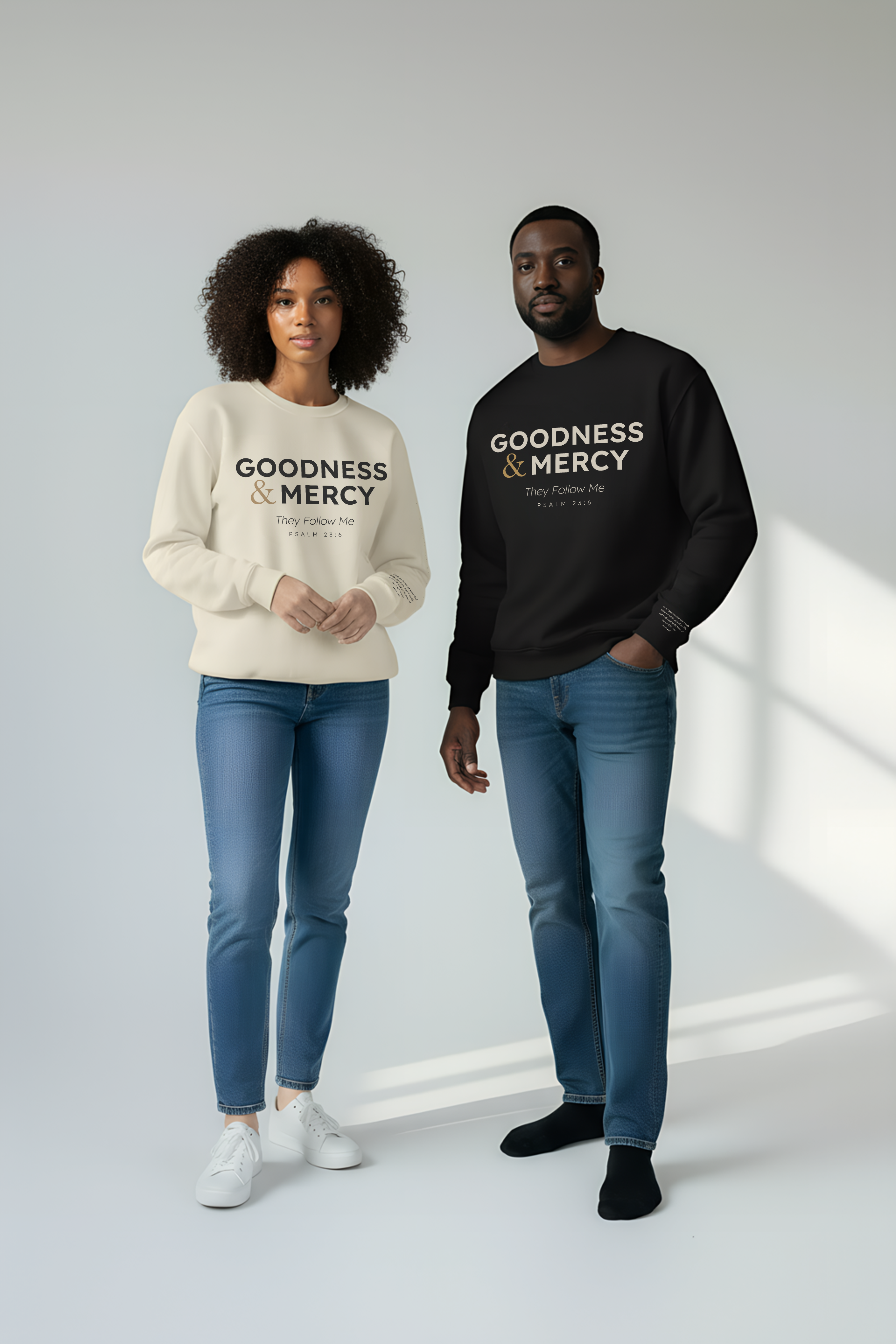 Goodness & Mercy Crewneck — Psalm 23:6
