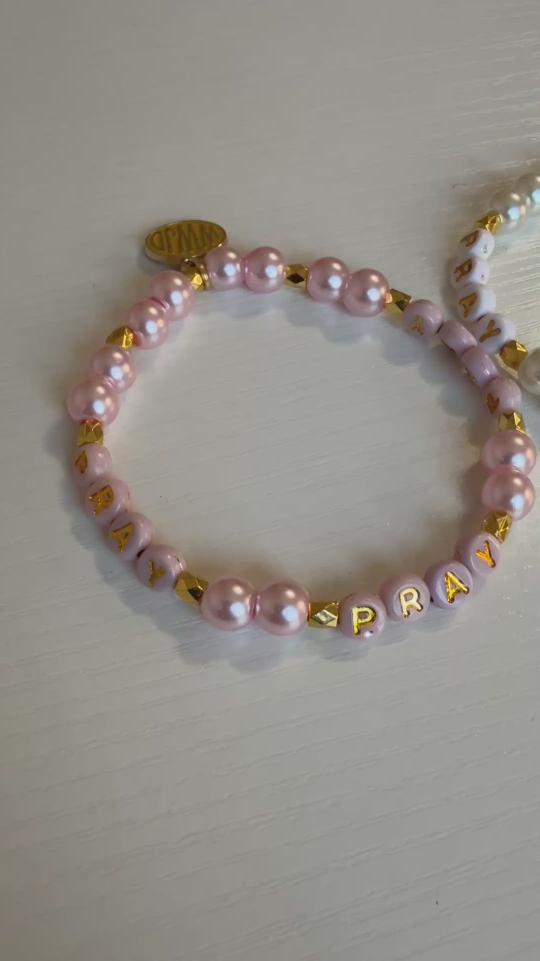 "PRAY" Pearl Bracelets