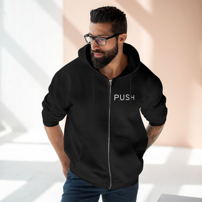 Personalized Zip Hoodie - P.U.S.H - Pray Until Something Happens