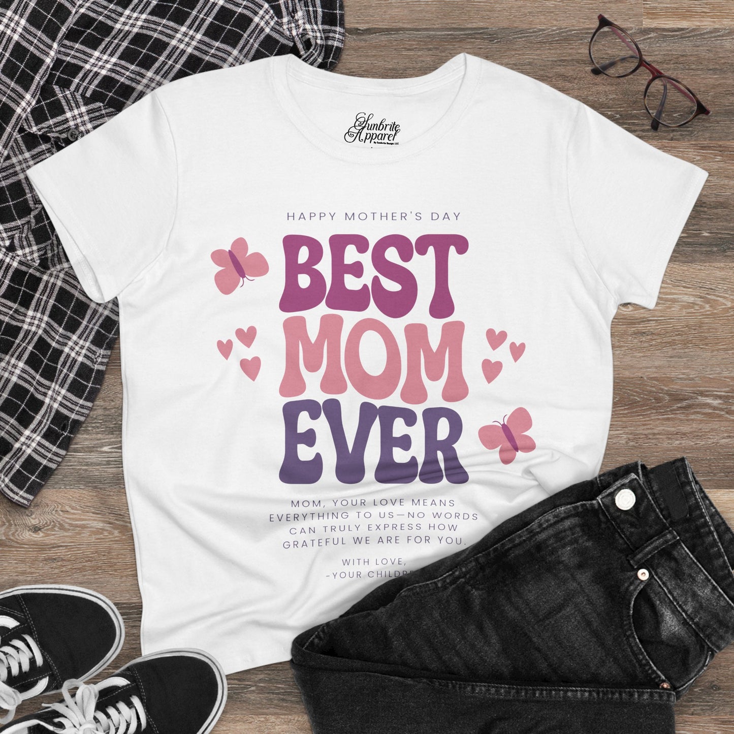 Best Mom Ever Women's Cotton Tee - Personalized Mother's Day Gift