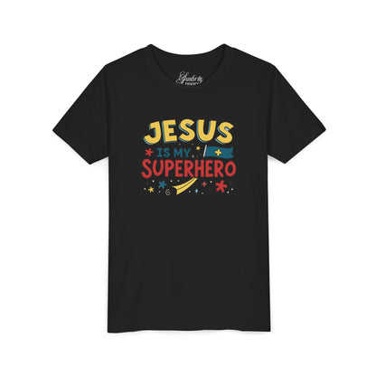 Kids 'Jesus is My Superhero' Short Sleeve Tee