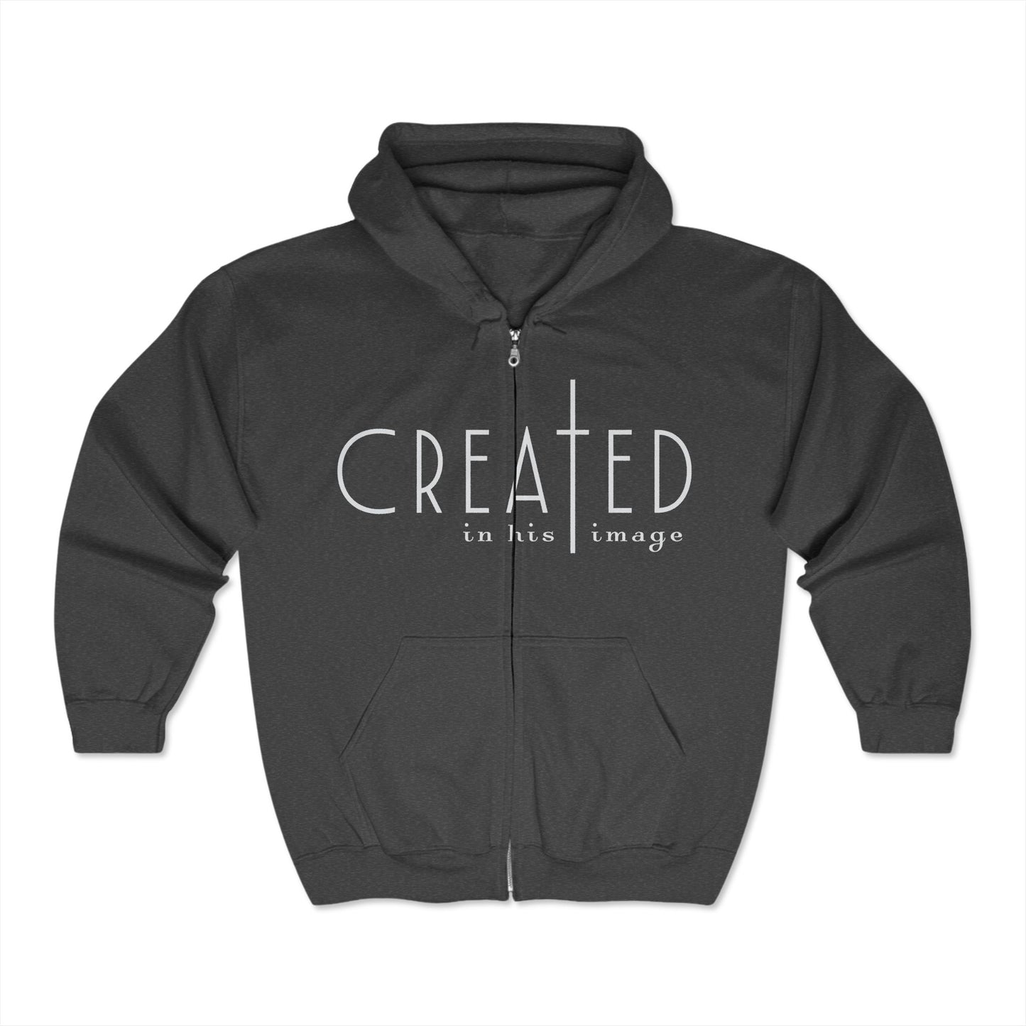 Christian Zip Hoodie - Created in His Image