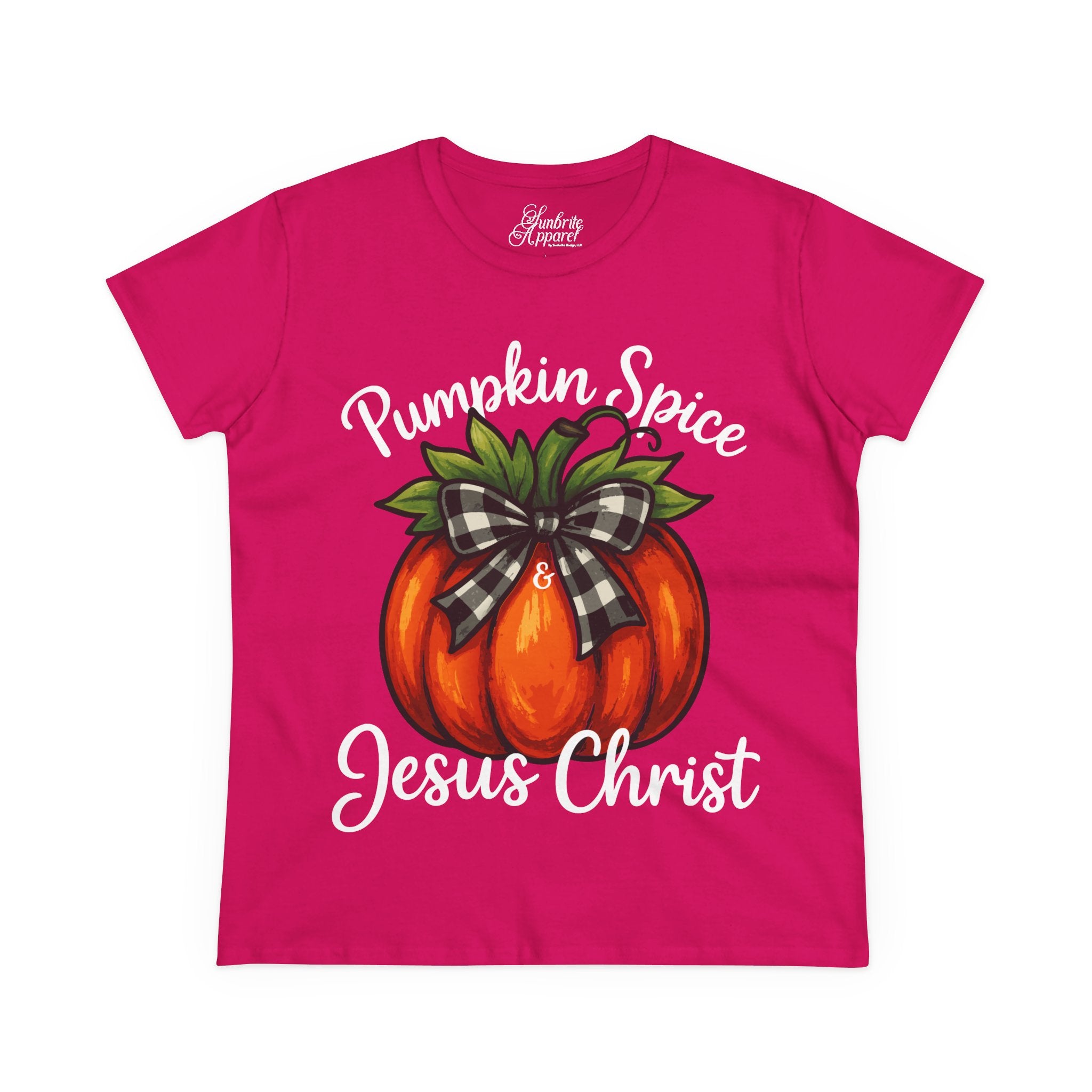 Women's Tee - Pumpkin Spice & Jesus Christ Design