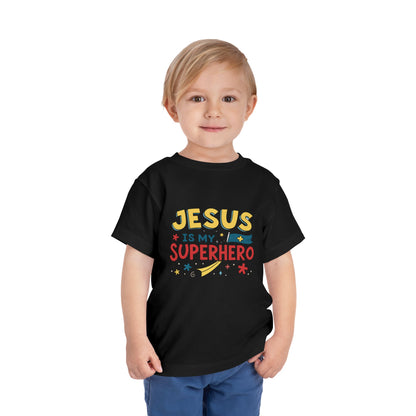 Jesus is My Superhero - Toddler Short Sleeve Tee