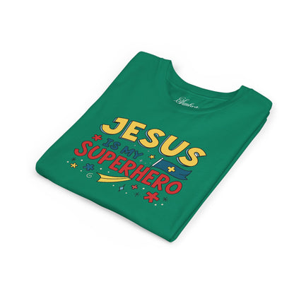 Kids 'Jesus is My Superhero' Short Sleeve Tee