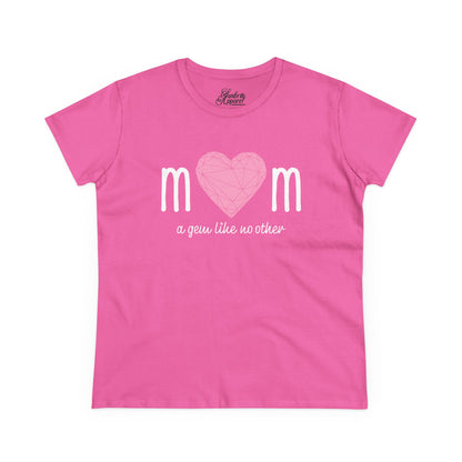 "Mom" A Gem Like No Other - Women's Cotton Tee – Perfect Gift for Mother's Day