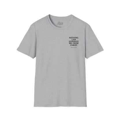Christian Unisex T-Shirt Romans 8:35-39 Scripture Design