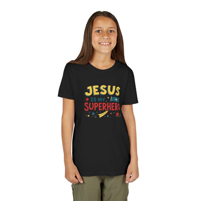 Kids 'Jesus is My Superhero' Short Sleeve Tee