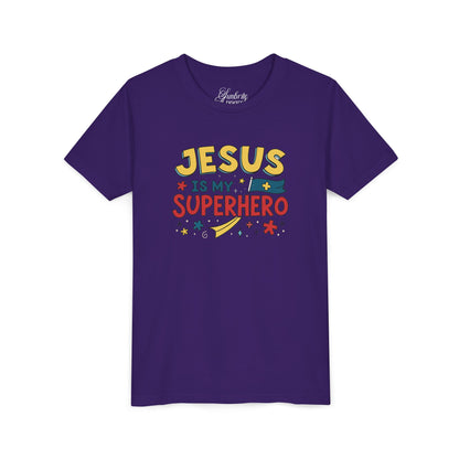 Kids 'Jesus is My Superhero' Short Sleeve Tee