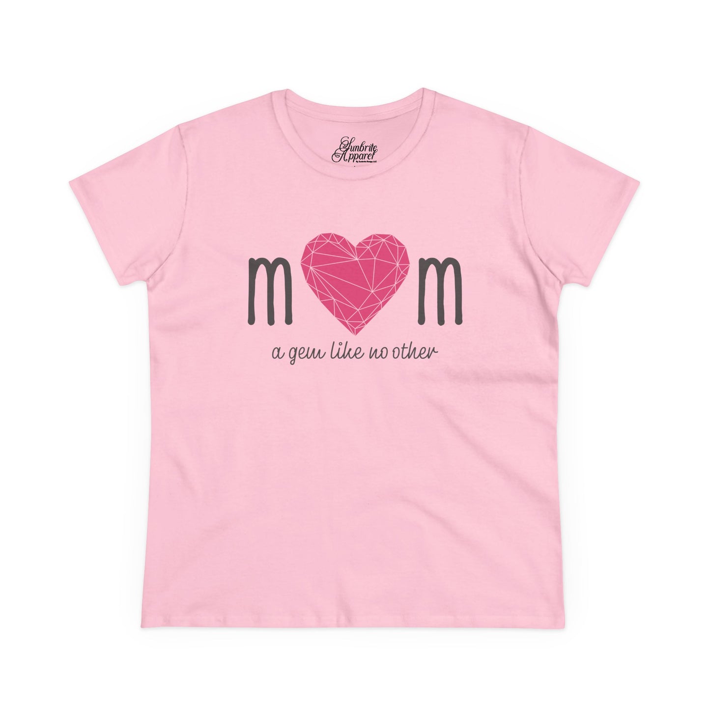 "Mom" A Gem Like No Other - Women's Cotton Tee – Perfect Gift for Mother's Day