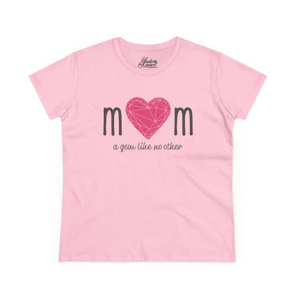 "Mom" A Gem Like No Other - Women's Cotton Tee – Perfect Gift for Mother's Day