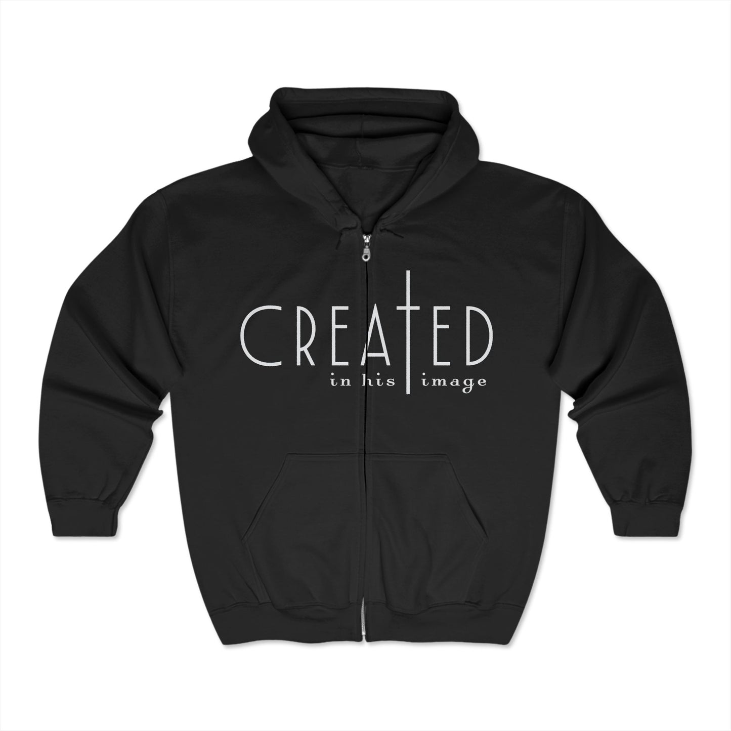 Christian Zip Hoodie - Created in His Image