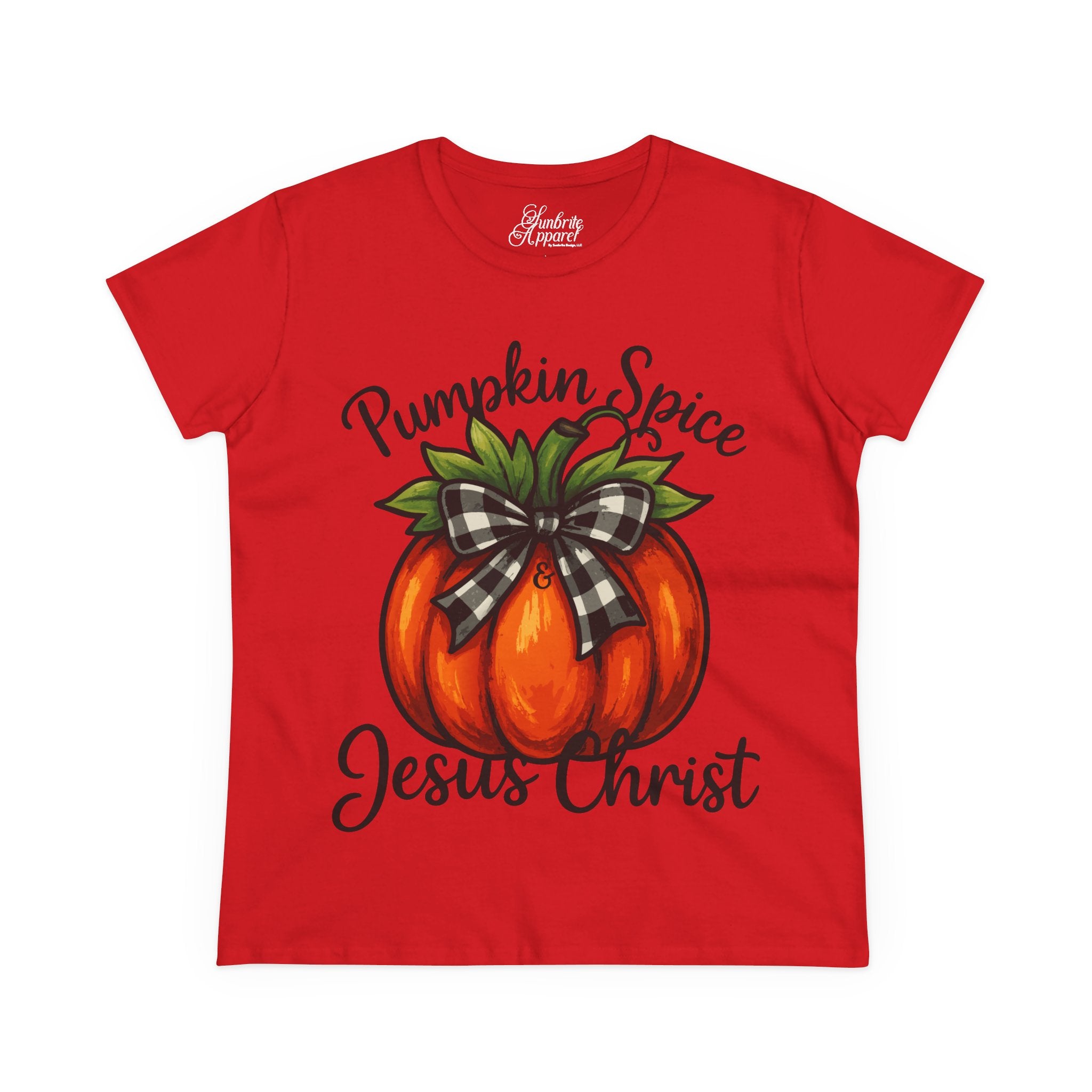 Women's Tee - Pumpkin Spice & Jesus Christ Design