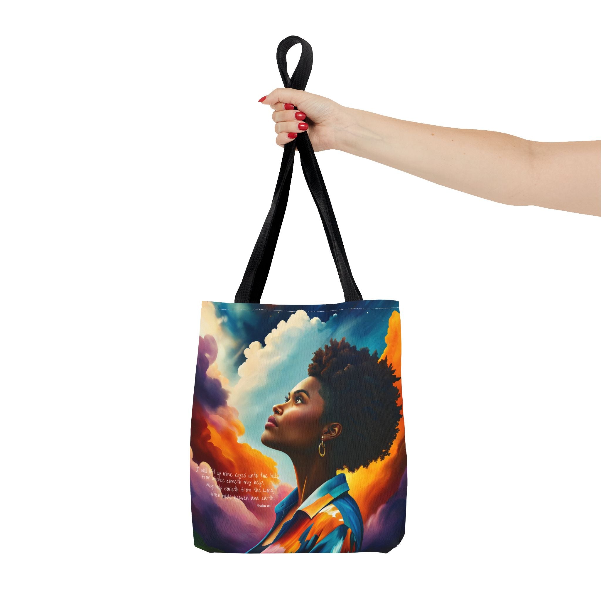 Custom - I Will Lift Up Mine Eyes Tote Bag - Art