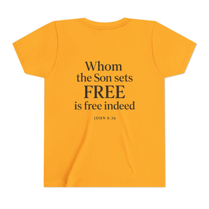 Christian Youth Tee - Freedom in Christ Design