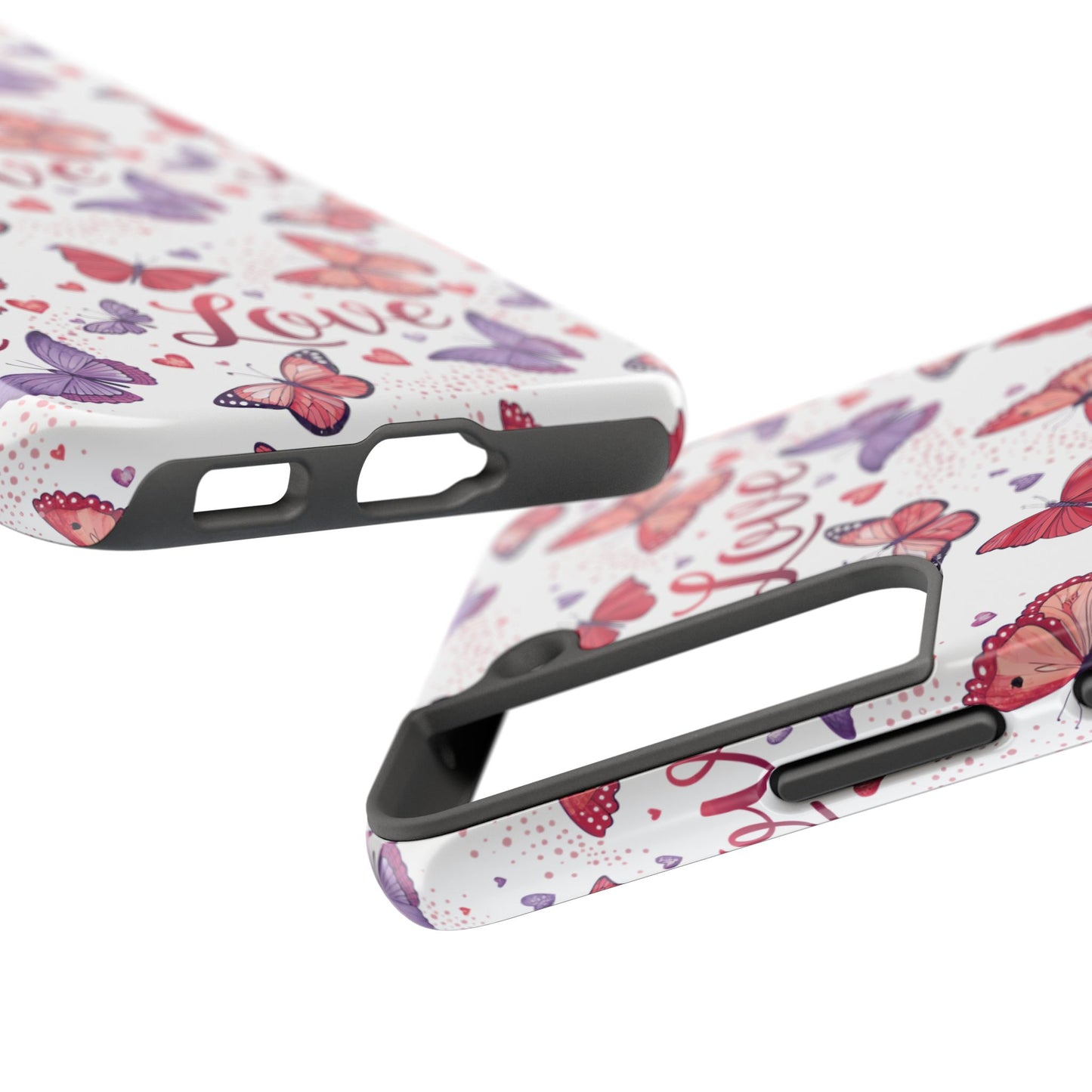 Love & Butterflies Valentine's Tough Phone Cases