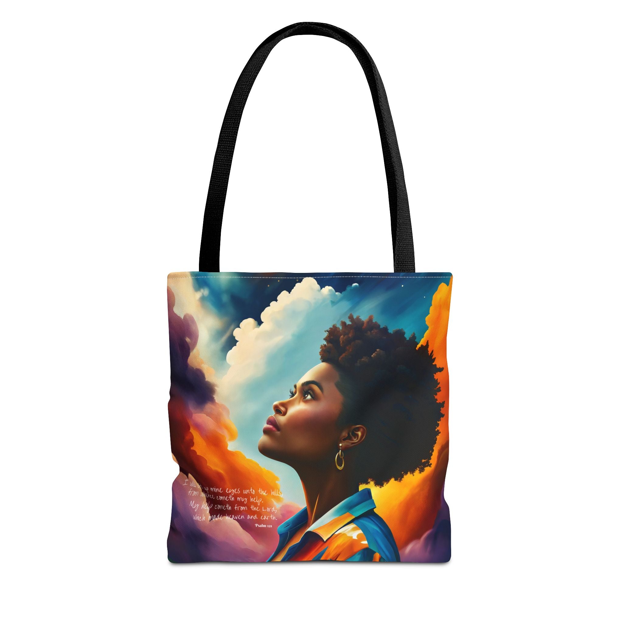 Custom - I Will Lift Up Mine Eyes Tote Bag - Art