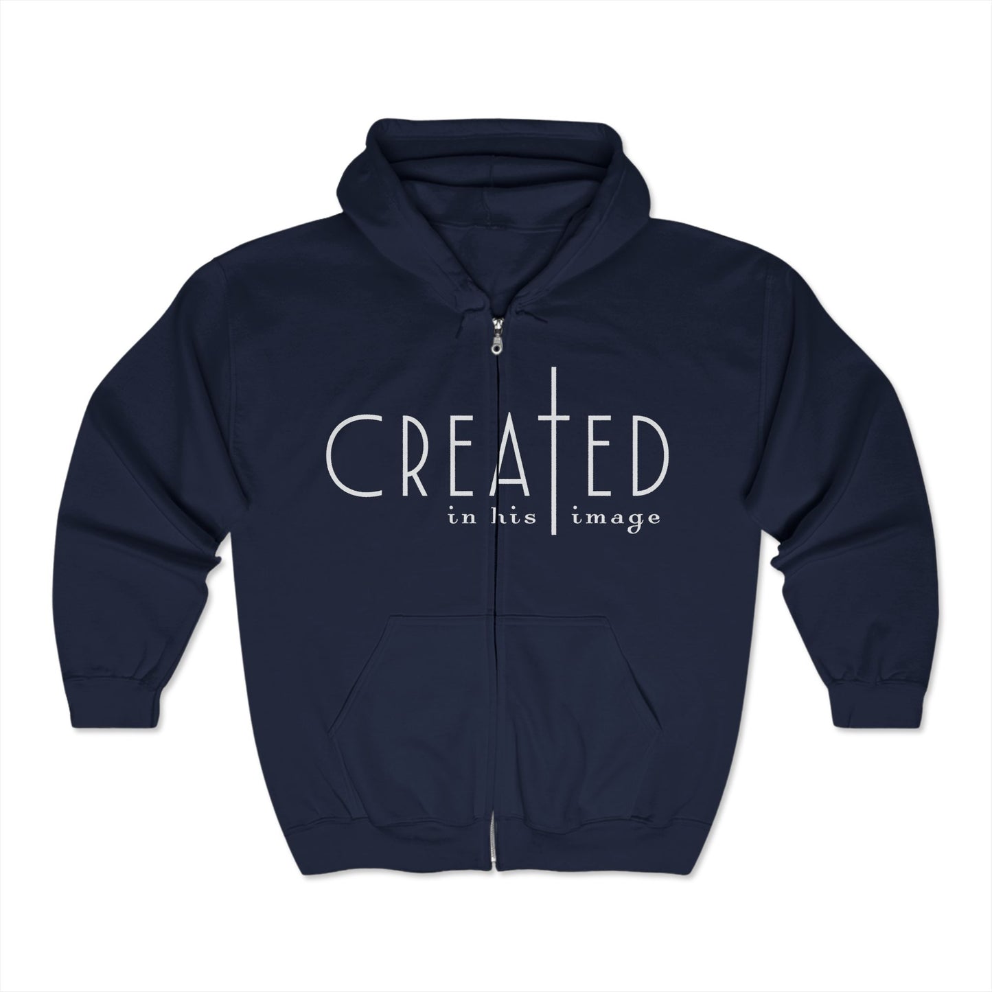 Christian Zip Hoodie - Created in His Image