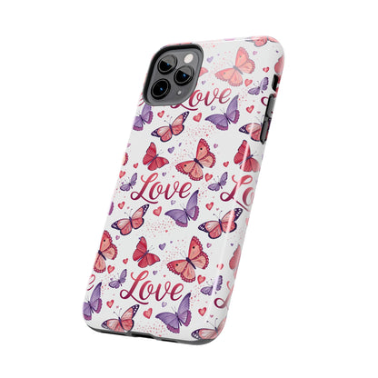 Love & Butterflies Valentine's Tough Phone Cases