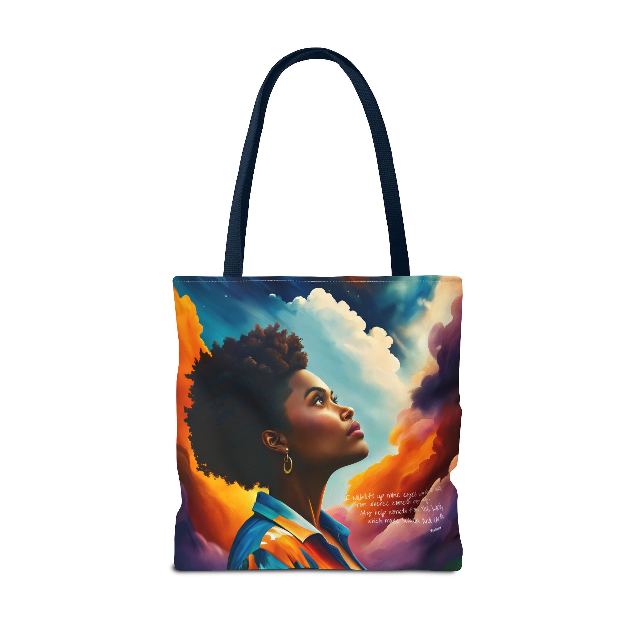 Custom - I Will Lift Up Mine Eyes Tote Bag - Art