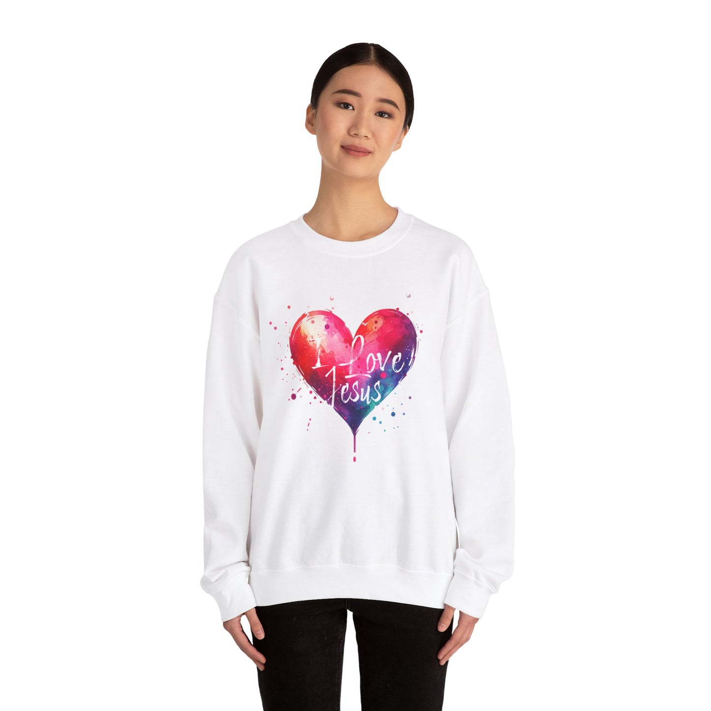 I Love Jesus - Valentine - Christian Sweatshirt