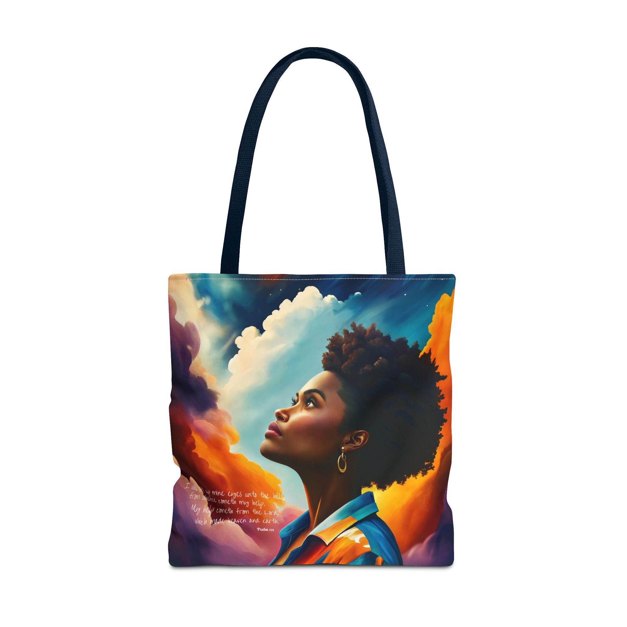 Custom - I Will Lift Up Mine Eyes Tote Bag - Art