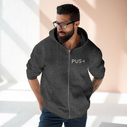 Personalized Zip Hoodie - P.U.S.H - Pray Until Something Happens