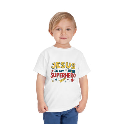 Jesus is My Superhero - Toddler Short Sleeve Tee