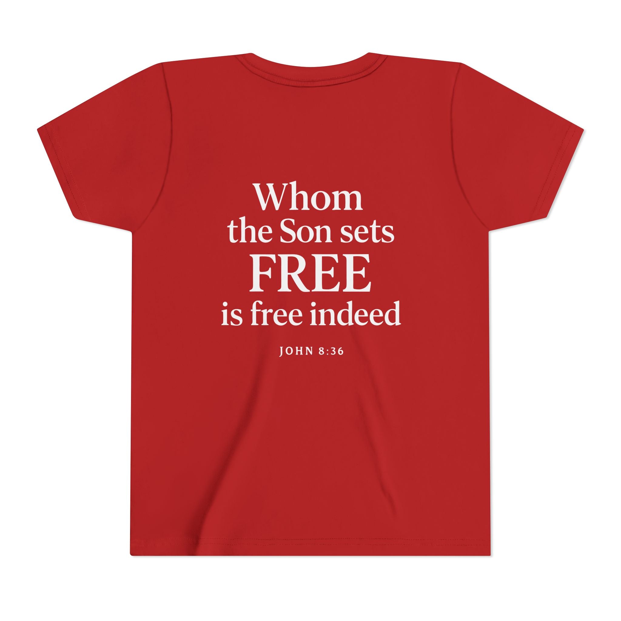 Christian Youth Tee - Freedom in Christ Design