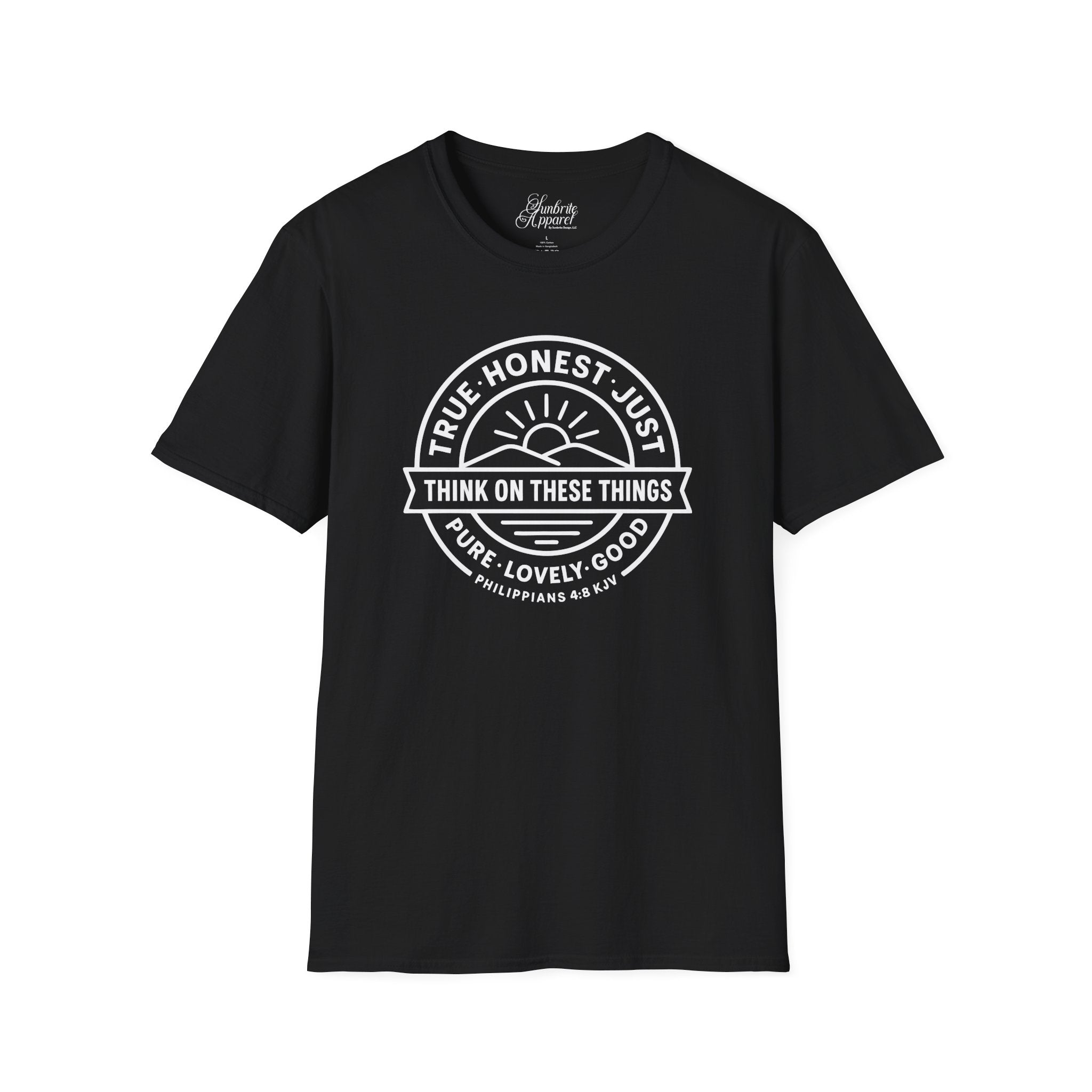 Philippians 4:8 Think on These Things Christian Unisex T-Shirt