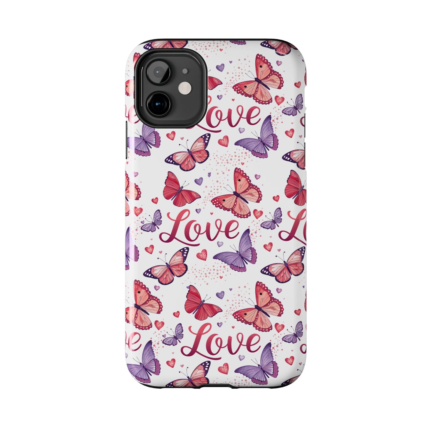 Love & Butterflies Valentine's Tough Phone Cases