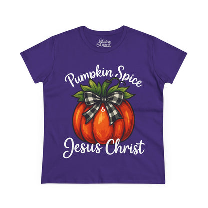 Women's Tee - Pumpkin Spice & Jesus Christ Design