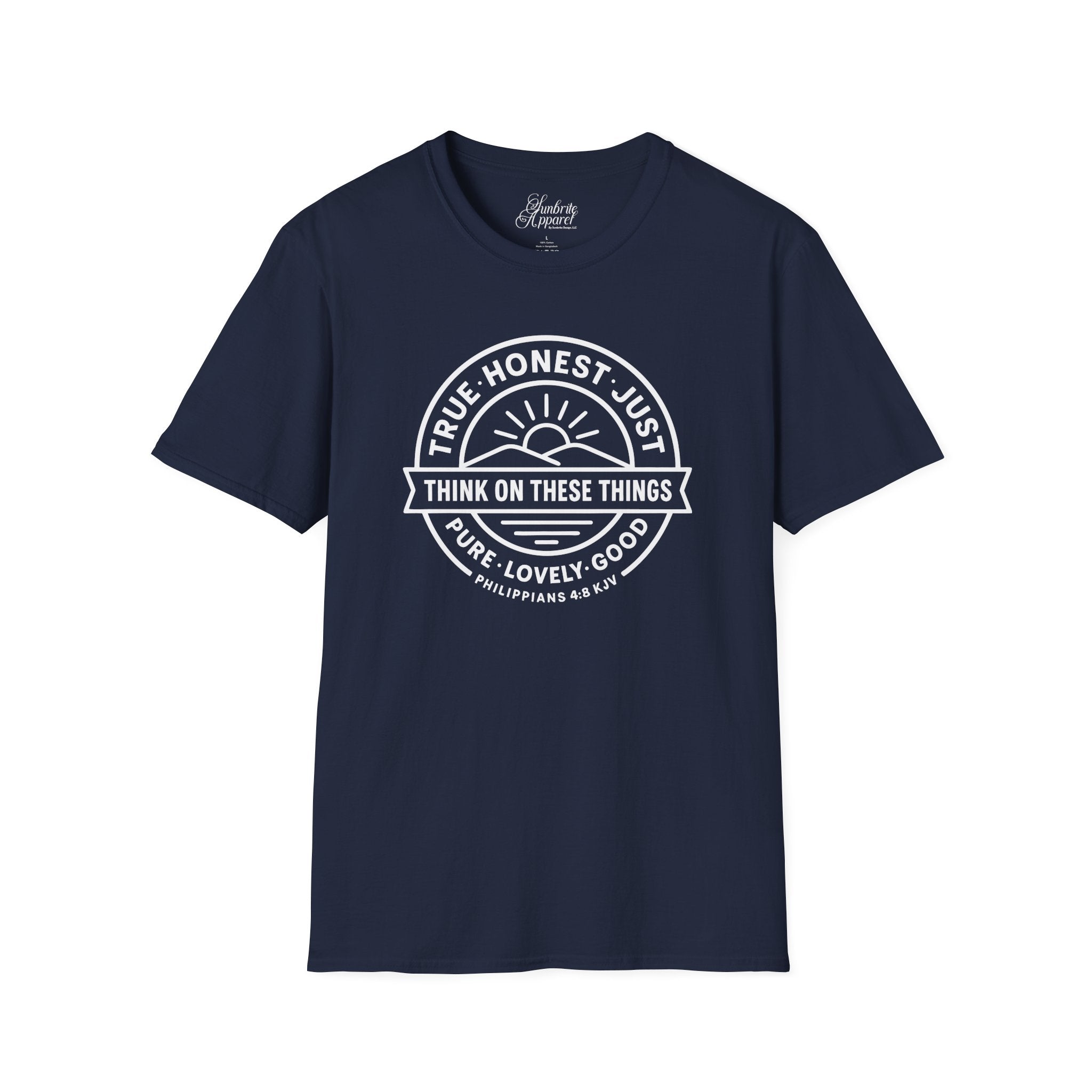 Philippians 4:8 Think on These Things Christian Unisex T-Shirt