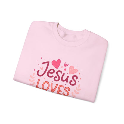 Jesus Loves You Valentine Sweatshirt