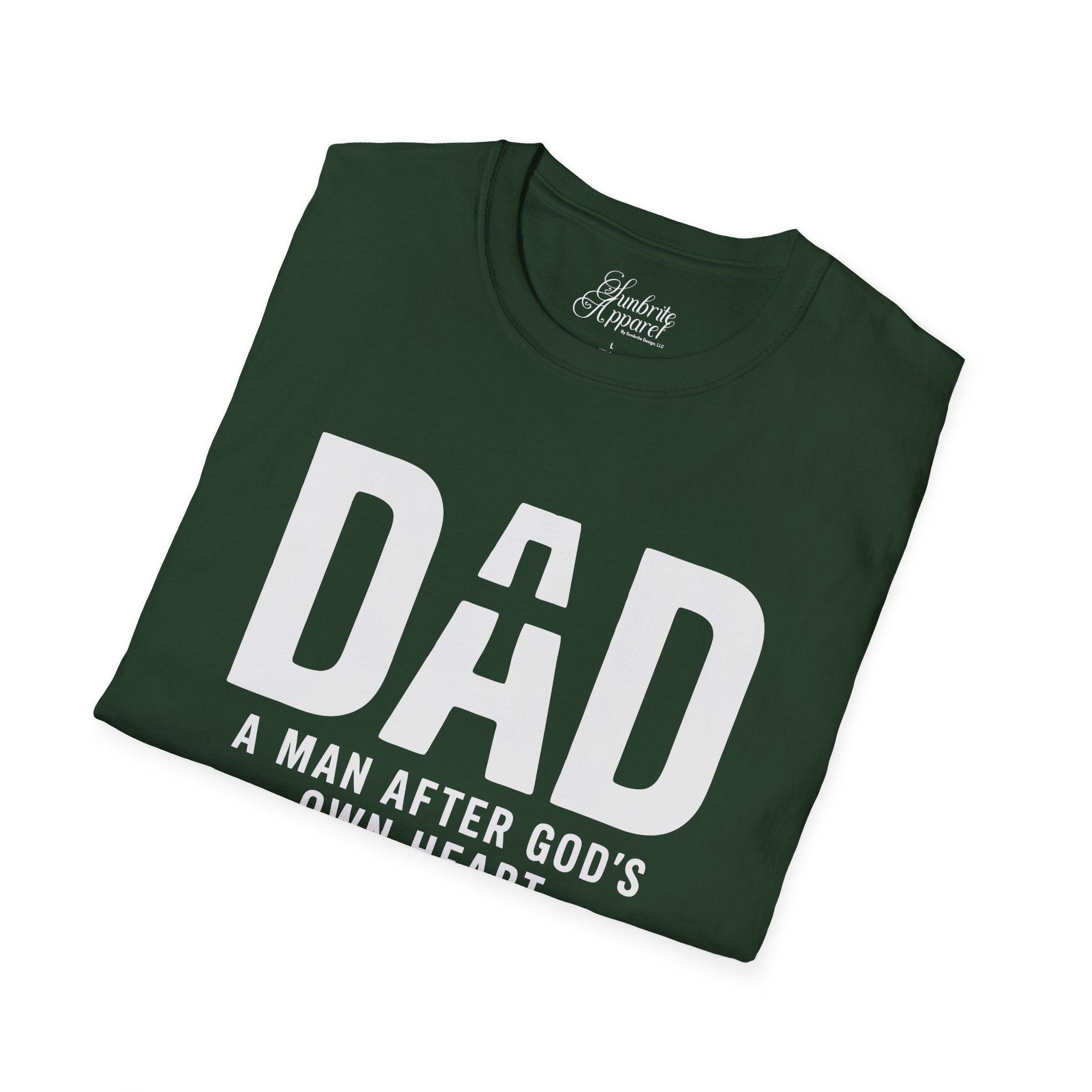 DAD A Man After God's Own Heart Unisex Softstyle T-Shirt
