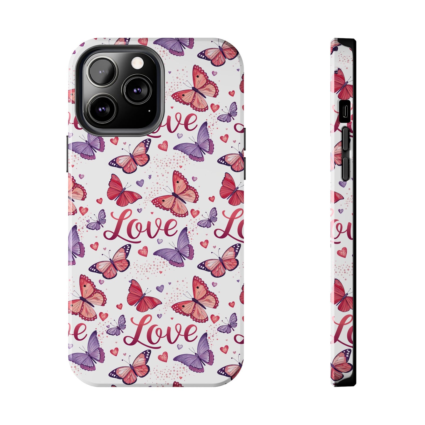 Love & Butterflies Valentine's Tough Phone Cases